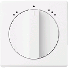Busch Jaeger 1740 DRL-84-503 centraalplaat met draaigreep, met Symbool "3-standen schakelaar" Studiowit 