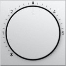 Gira 270226 System 55 Afdekking voor ruimte temperatuurregelaar met controlelicht kleur aluminium 