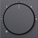 Gira 270228 System 55 Afdekking voor ruimte temperatuurregelaar met controlelicht Antraciet