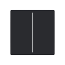 Busch Jaeger LFW/A.2.63.11-885 Future Linear Afdekking 2-voudig voor keypad Zwart mat