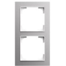 Busch Jaeger 1722-4073 Busch-art linear 2-voudig Aluminium zilver