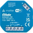 Eltako ESR64NP-IPM Impulsschakelaar met geïntegreerde relaisfunctie met IP Matter via Wi-Fi Optioneel EnOcean 1 NO contact niet potentiaalvrij 