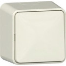 Gira 310612 Wipschakelaar 10AX 250V met interne montageplaat Universele uit-wisselschakelaar Crème wit 