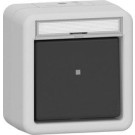 Gira 311630 Wipcontroleschakelaar 10AX 250V met tekstkader en oranje led-verlichtingselement
