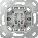 Gira 312500 Basiselement tastschakelaar 10 AX 250 V~ Serieschakelaar Zonder wip 2-voudig
