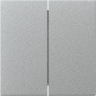 Gira 349526 Systeem 55 Rechtstaande wip 2-voudig Kleur aluminium