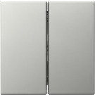 Gira 3495600 Systeem 55 Rechtstaande wip 2-voudig Edelstaal