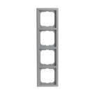 Busch-Jaeger 1724-183K 4-voudig afdekraam Aluzilver