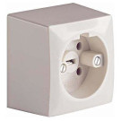 ABL 2491010 Perilex wandcontactdoos 16A Opbouw Creme
