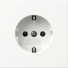 Gira 445370 F100 Wandcontactdoos met randaarde 16A 250V met verhoogde aanraakbeveiliging (Safety Plus) Zuiver wit glanzend 