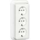 Gira 478911 Opbouw Drievoudige wandcontactdoos met randaarde 16 A 250 V~