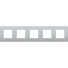 Niko 132-76005 Vijfvoudige afdekplaat met 71 mm centerafstand Intense sterling