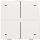 Niko 101-52204 Viervoudige drukknop met leds en comfortsensoren voor Niko Home Control White