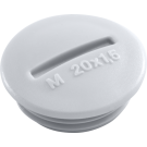 Niko 761-84000 Spuitwaterdichte M20-blindstop Grijs 