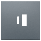 Niko 220-68002 Afwerkingsset voor dubbele smart USB-A en USB-C-lader Blue grey