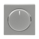Busch-Jaeger 6540-83-102 Centraalplaat met draaiknop, bevestigingsmoer en glimlampje Aluzilver