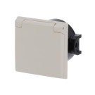 Busch Jaeger 2064 UG-101 Perilex contactdoos Busch-Perilex wcd klapdeksel Inbouw Perilex 16A Creme 