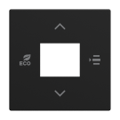 Busch-Jaeger 6236-915 Busch-balance SI Centraalplaat voor kamerthermostaat Zwart mat