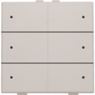 Niko 102-52206 Zesvoudige drukknop met leds en comfortsensoren voor Niko Home Control Light grey