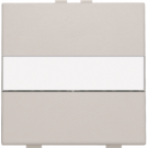 Niko 102-00006 Huisautomatisering - enkelvoudige toets met tekstveld voor draadloze schakelaar of drukknop met 2 bedieningsknoppen, Light Grey