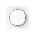 Busch Jaeger 6540-44G-102 Busch-art linear Centraalplaat voor Dimmer Draaiknop met Neonlamp Studiowit