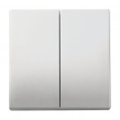 Busch Jaeger 6736 FoH-866 Bedieningswip 2-voudig voor serie Platform 63 Pure stainless steel
