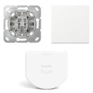 Gira Wipdrukcontact met Hue wandschakelaarmodule en Wip Zuiver wit glanzend