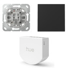 Gira Wipdrukcontact met Hue bedrade dimmer en Rechtstaande wip Zwart mat