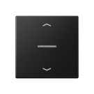 Jung A 101 KO5P BF SWM F10 Schakelwip met lens en pijlsymbolen Grafietzwart mat