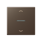 Jung A 101 KO5P MO F10 Schakelwip met lens en pijlsymbolen Mokka