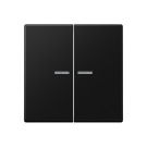 Jung A 102 KO5 BF SWM F10 Schakelwip met lens voor taster 2-voudig Grafietzwart mat