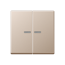 Jung A 102 KO5 CH F10 Schakelwip met lens voor taster 2-voudig Champagne