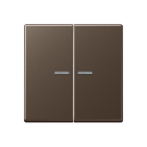 Jung A 102 KO5 MO F10 Schakelwip met lens voor taster 2-voudig Mokka