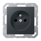 Jung A 1520 FBFKI ANM Wandcontactdoos Frans/Belgisch systeem 16 A 250 V ~ SAFETY+ A range Antraciet mat