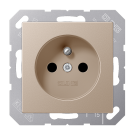 Jung A 1520 FKI CH Wandcontactdoos Frans/Belgisch systeem 16 A 250 V ~ SAFETY+ A range Champagne