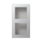 Jung A 5582 BF A AL Opbouwkap 2-voudig Aluminium