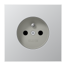 Jung AL 1520 FKI Wandcontactdoos Frans/Belgisch systeem Aluminium (België)