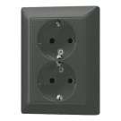 Jung AL 5020 KI AN-L 2-voudige wandcontactdoos