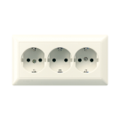 Jung AS 523 Wandcontactdoos met beschermingscontact 16 A 250 V ~ voor wandgoot Wit
