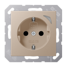Jung HOME BT A 1521 SE CH Wandcontactdoos met randaarde Energy Champagne