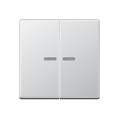 Jung HOME BT A 17102 AL Taster 2-voudig Aluminium 