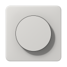 Jung CD 1740 LG Afdekking met draaiknop Lichtgrijs