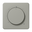 Jung CD 1749 BF GB Afdekking voor thermostaat Platina