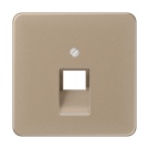 Jung CD 569-1 UA GB Afdekking voor IAE/UAE-aansluitdozen 1 x 8-pole Goud-brons