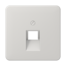 Jung CD 569-1 UA LG Afdekking voor IAE/UAE-aansluitdozen 1 x 8-pole Lichtgrijs