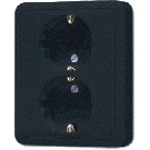 Jung CD 5020 N SW Wandcontactdoos 2-voudig met beschermingscontact Zwart