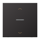 Jung FM AL 1700 P D eNet taster Standaard 1-voudig met pijlsymbolen Dark (gelakt aluminium)