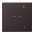 Jung FM AL 1701 D eNet taster Universeel 1-voudig Dark (gelakt aluminium)