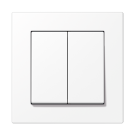 Jung MATS A 550 595 WWM Matter taster 2-voudig Batterijgevoed 4-kanaals A range Sneeuwwit mat