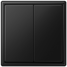 Jung MATS LS 995 SWM Matter taster 2-voudig Batterijgevoed 4-kanaals LS range Grafietzwart mat